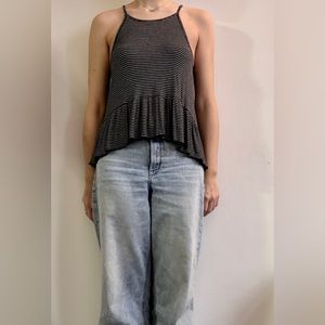 American Eagle women’s size S “soft and sexy” black and white stripped tank